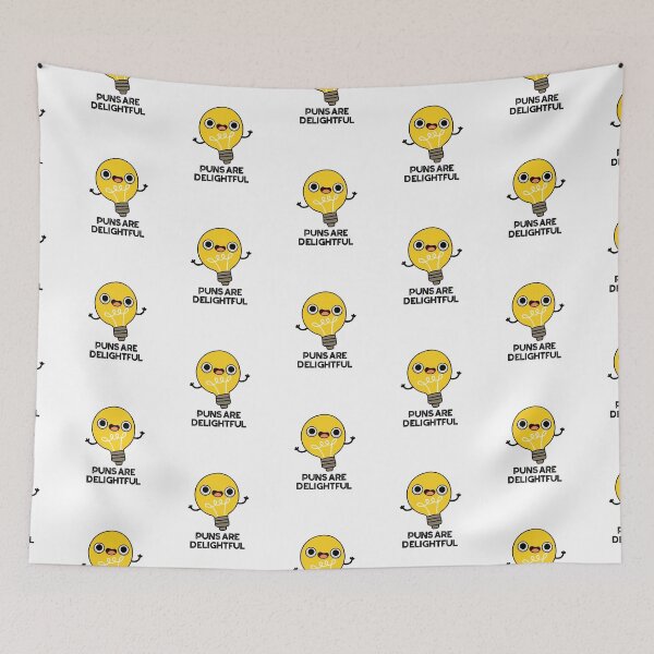 Item preview, Puns Are Delightful Funny Bulb Puns  designed and sold by punnybone.