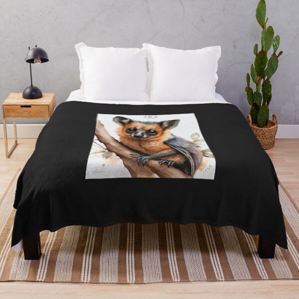 Item preview, Australian terrestrial Spectacled Flying Fox Watercolor Paint designed and sold by JasonEdwar.