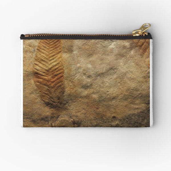Fossil feather Zipper Pouch