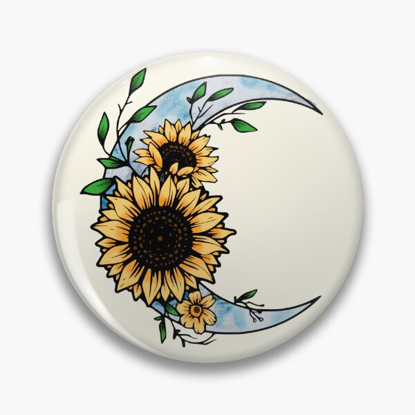 Item preview, Sunflower and moon designed and sold by LaainStudios.