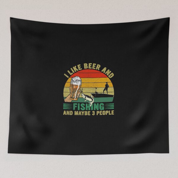 Item preview, Vintage I Like Beer And Fishing And Maybe 3 People Fishers designed and sold by DevinPratt.