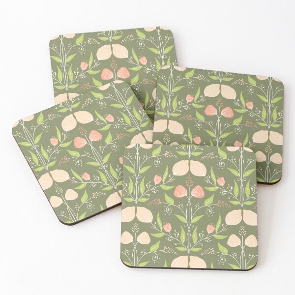Item preview, Winter Morning Flowers Diamond Tile designed and sold by page-of-wands.