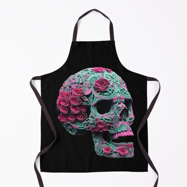 Item preview, Gothic skull with roses designed and sold by GothicRubette.