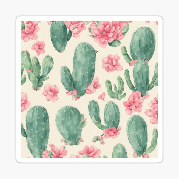 Item preview, Flower Cacti Pattern designed and sold by kaliburrito.