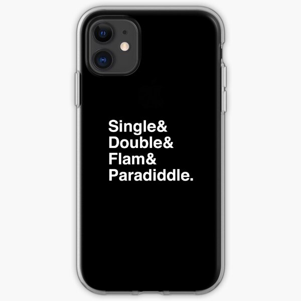 Drum Rudiments (Helvetica Ampersand) iPhone Soft Case