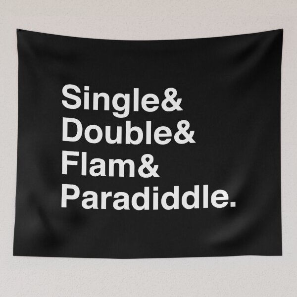 Item preview, Drum Rudiments (Helvetica Ampersand) designed and sold by fillcompany.
