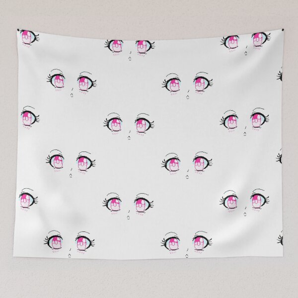 Item preview, Hot Pink Kawaii Anime Eyes/Face Expression :< designed and sold by Lovelate.