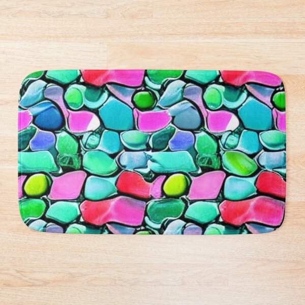 Item preview, Abstract Colorful Sea Glass Pattern designed and sold by calibrit.