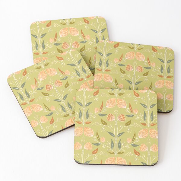 Item preview, Autumn Afternoon Flowers Diamond Tile designed and sold by page-of-wands.