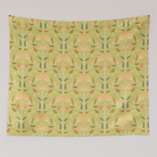 Item preview, Autumn Afternoon Flowers Diamond Tile designed and sold by page-of-wands.