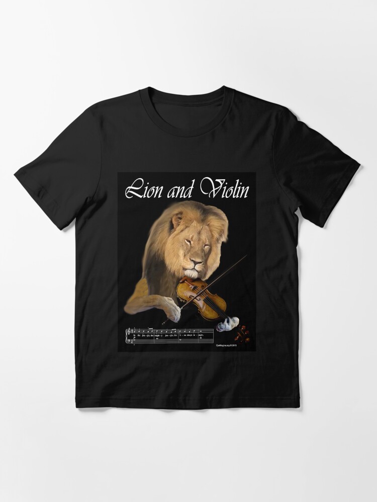 Alternate view of Lion and Violin Essential T-Shirt