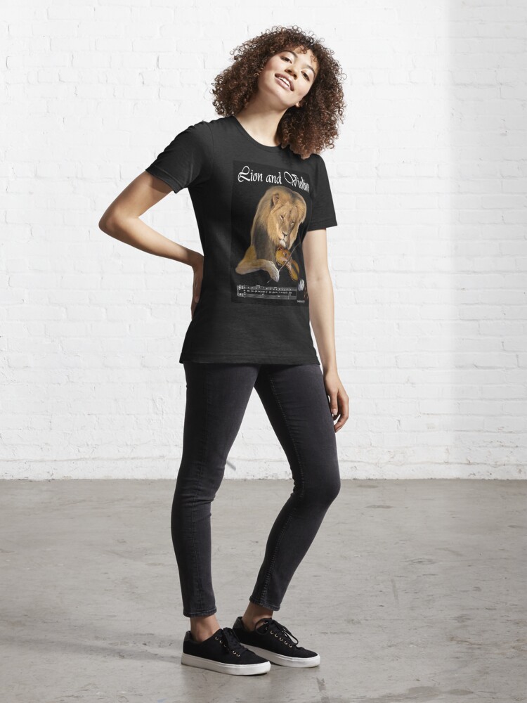 Alternate view of Lion and Violin Essential T-Shirt