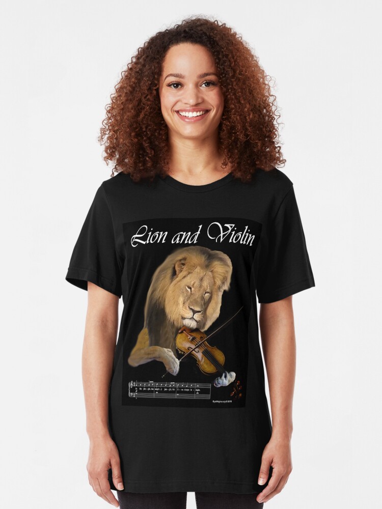 Alternate view of Lion and Violin Slim Fit T-Shirt