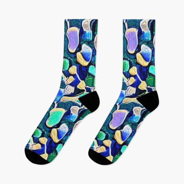 Item preview, Abstract Colorful Sea Glass Pattern designed and sold by calibrit.