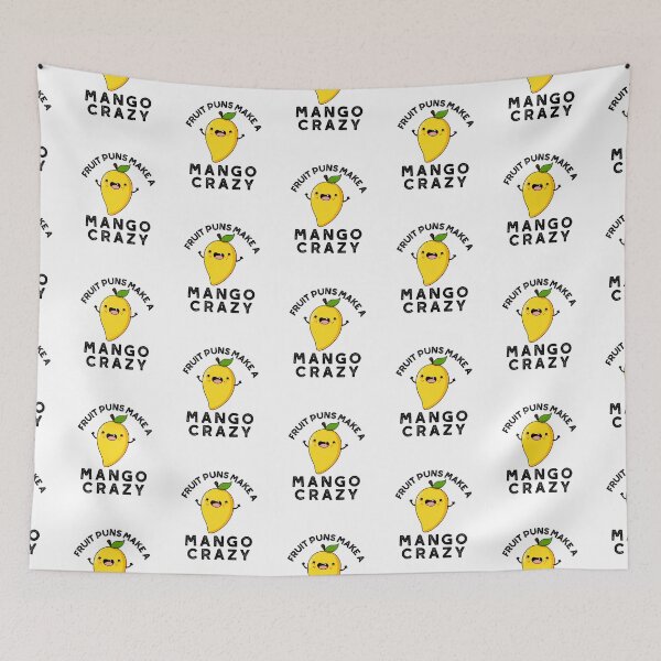 Item preview, Fruit Puns Make A Mango Crazy Cute Food Puns designed and sold by punnybone.