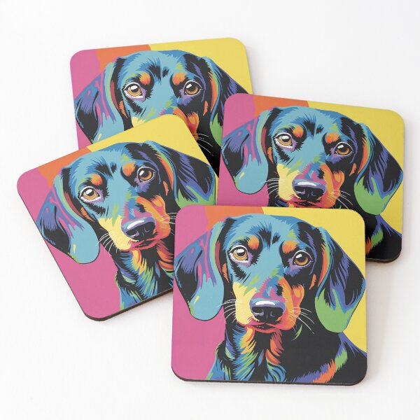 Item preview, Pop Art, Warhol themed Dachsund digital print in a variety of mediums designed and sold by dcrc.
