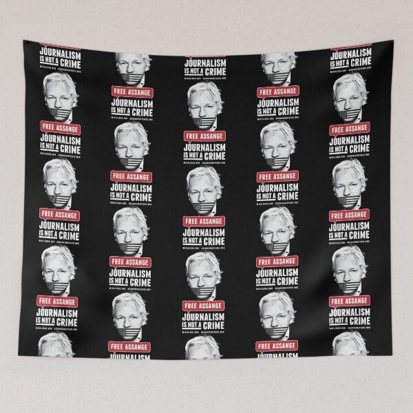 Aperçu de l'œuvre Assange - Panneau d'affichage créée et vendue par caterin-aasbne.