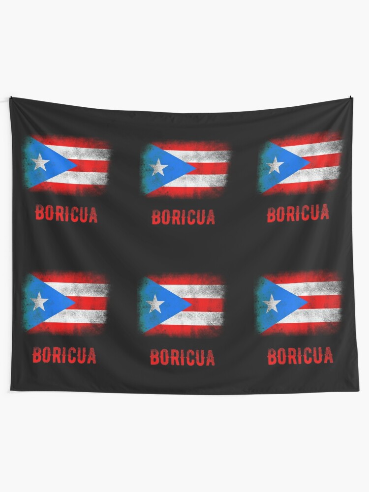 Puerto Rico Flag Boricua Nuyorican Puerto Rican T Shirt Tapestry By Thelariat Redbubble 7472