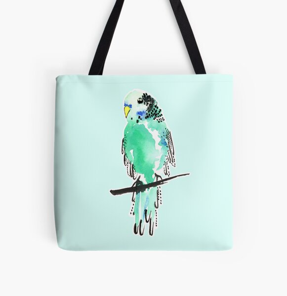 Budgie Bestie All Over Print Tote Bag
