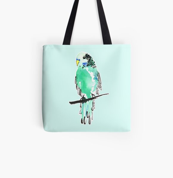 Budgie Bestie All Over Print Tote Bag