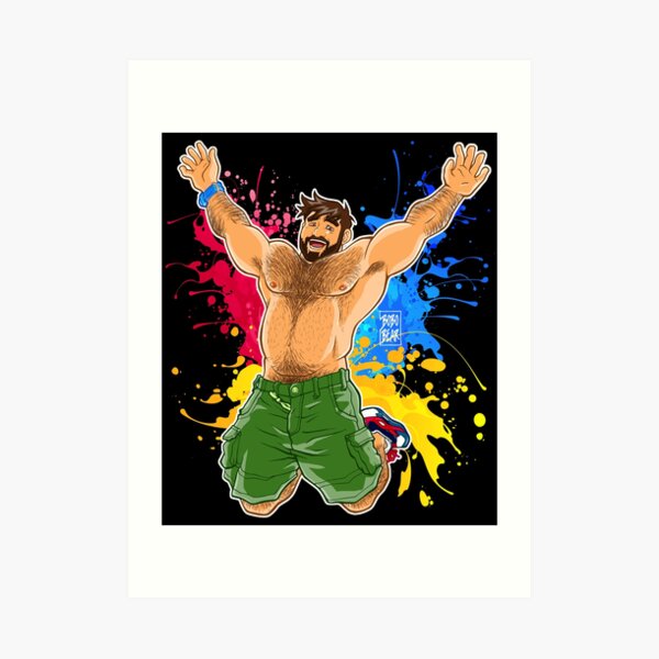 ADAM LIKES SUMMER Art Print