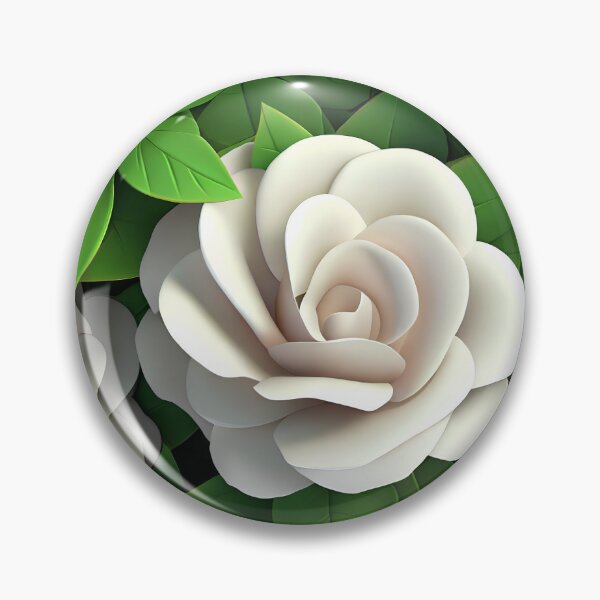 Item preview, white roses pattern designed and sold by Lotusticker.