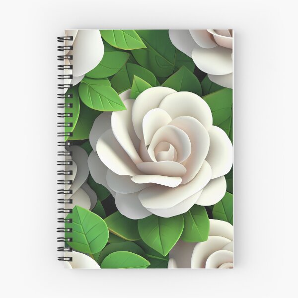 Item preview, white roses pattern designed and sold by Lotusticker.