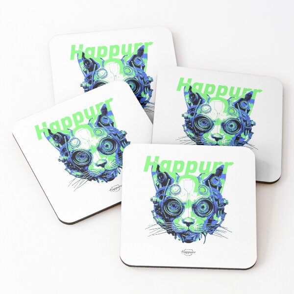 Item preview, Cyberpunk style, mechanical style, cat designed and sold by Happurr.