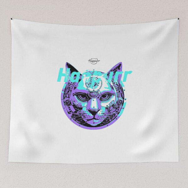 Item preview, Cyberpunk style, mechanical style, cat designed and sold by Happurr.