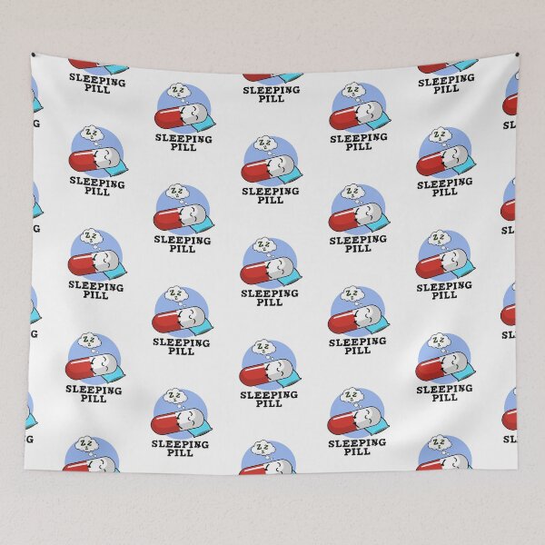 Item preview, Sleeping Pill Cute Medicine Puns designed and sold by punnybone.