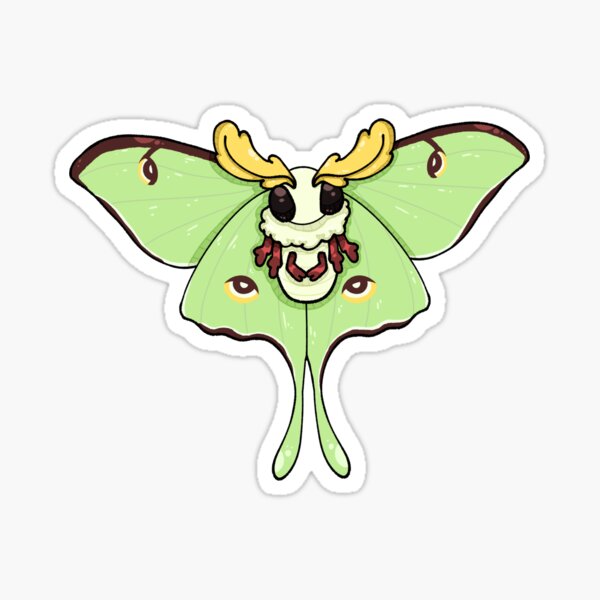 Moth Sticker – Fluffed Animals