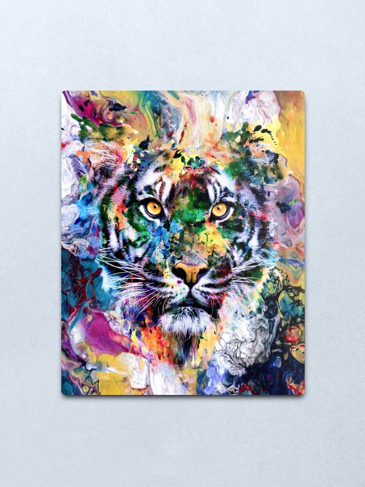Alternate view of Tiger Metal Print