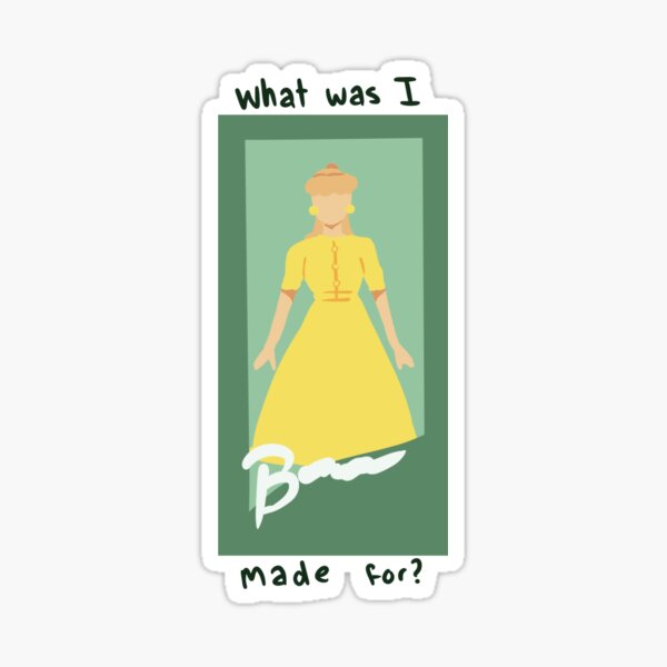 &ldquo;What Was I made for Barbie&rdquo; Sticker for Sale by tamorana | Redbubble