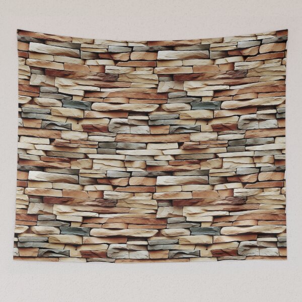 Item preview, Decorative Stacked Thin Sand Stones Wall Pattern designed and sold by Sturdust.