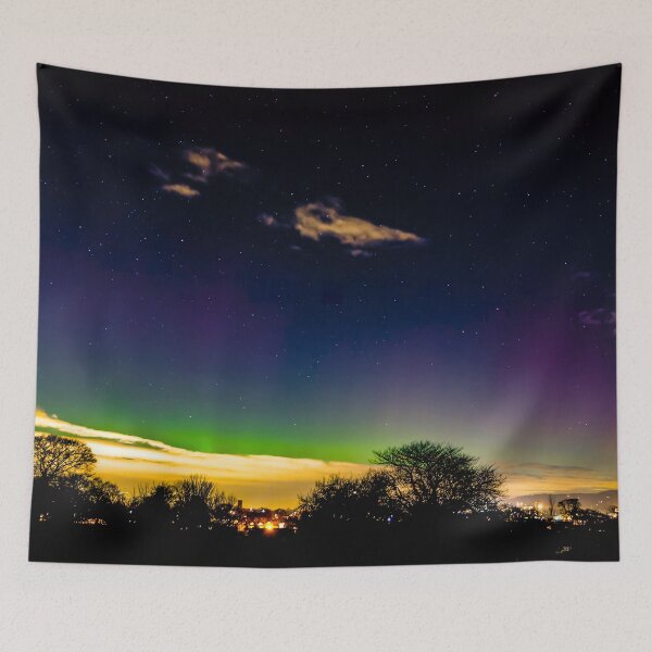 Item preview, Aurora Borealis Over Macclesfield designed and sold by TravellingSimon.