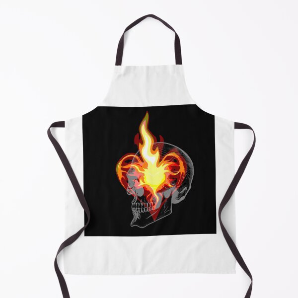 Item preview, skull flame heart 2023 tileartwork designed and sold by tileartwork.