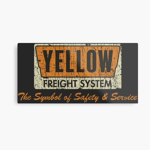 Aperçu de l'œuvre Symbole de sécurité du fret jaune 1968 créée et vendue par AstroZombie6669.