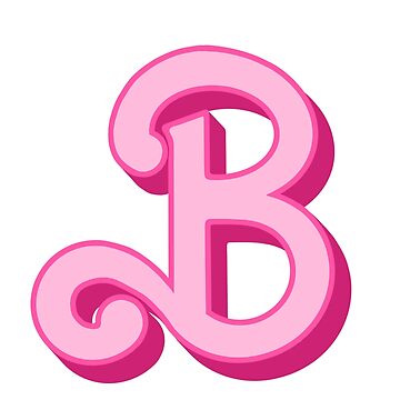 "Barbie Initial B" Sticker For Sale By Hannah Cohen | Redbubble