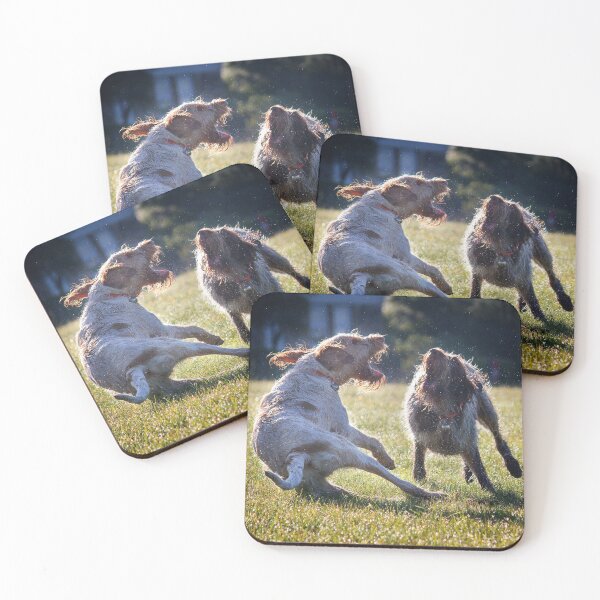Item preview, Play Fight in the fields Spinoni by heidiannemorris designed and sold by FOLK ART FUSION by heidiannemorris.