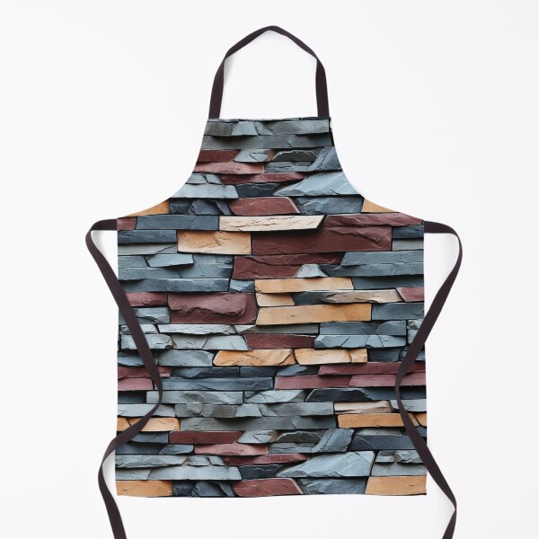 Item preview, Stacked Blue Grey Decorative Stone Cladding Pattern designed and sold by Sturdust.