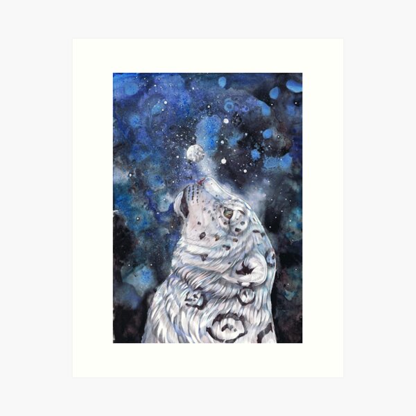 Frozen Moon Art Print