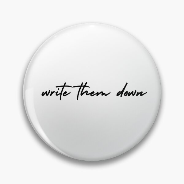Item preview, write them down | journaling designed and sold by Therapy by Sen.