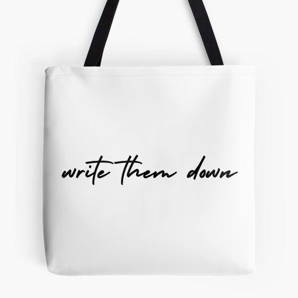 Item preview, write them down | journaling designed and sold by Therapy by Sen.