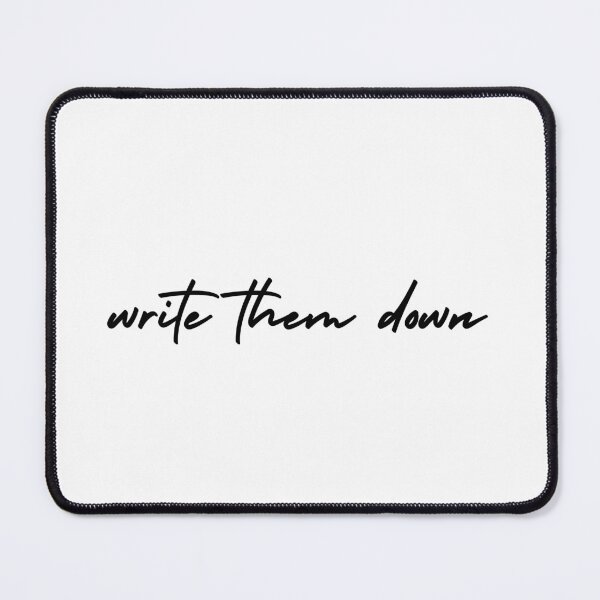 Item preview, write them down | journaling designed and sold by Therapy by Sen.