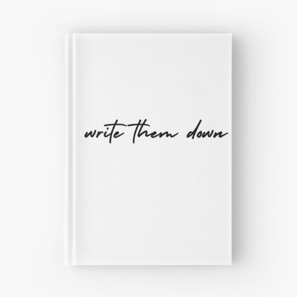 Item preview, write them down | journaling designed and sold by Therapy by Sen.