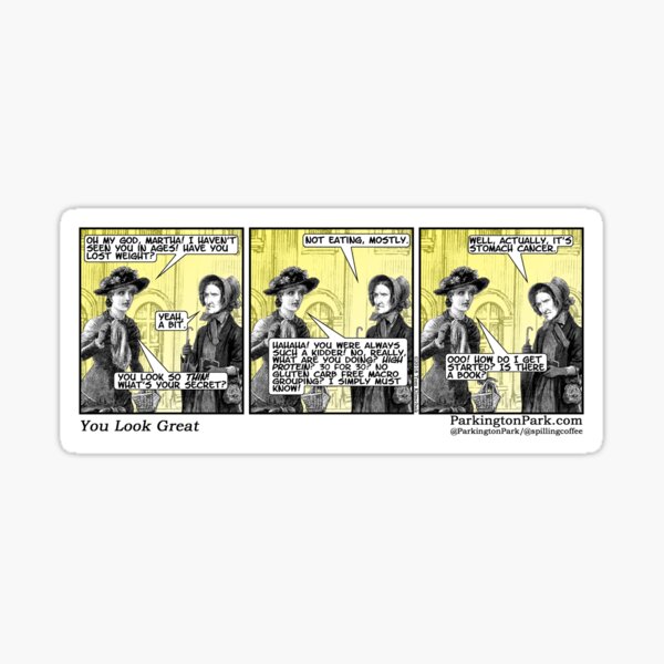 You Look Great Comic Sticker