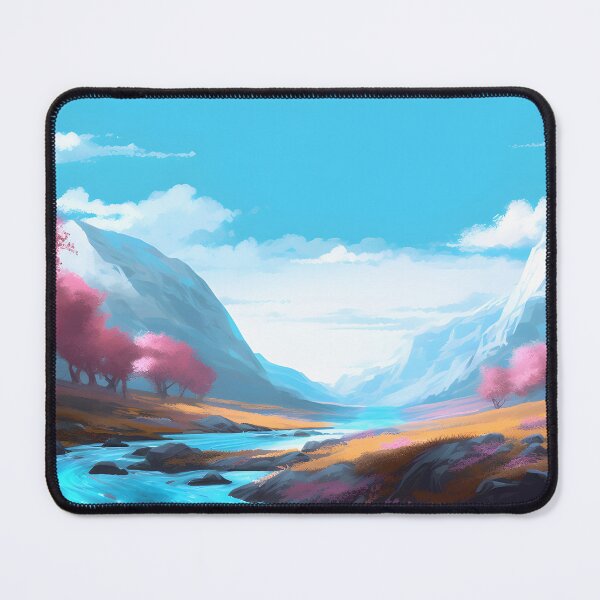 Item preview, Valley Nature Landscape Mountains Transgender Pride TCG OCG Trans LGBT Playmat Size 14"x24" 60x35CM Mousepad Game Mat Mouse Pad Gamemat designed and sold by coolplaymats.
