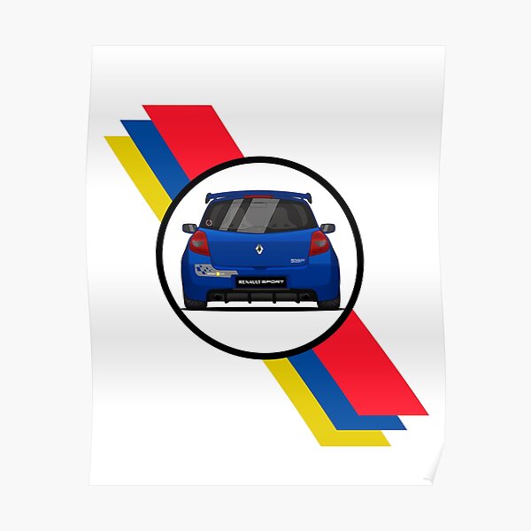Renault Clio Sport 197 Flag / Rear Poster