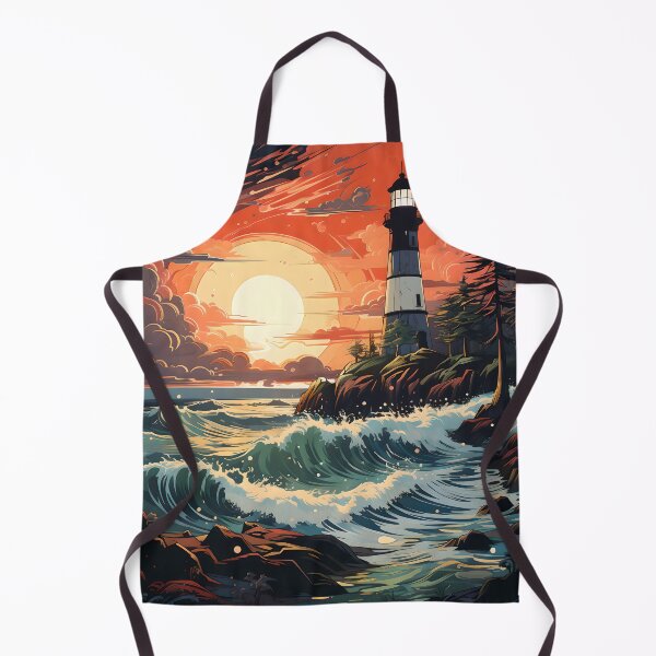 Item preview, Luminous Haven: Neon Waves Guiding the Way designed and sold by Viktor Surzhko.