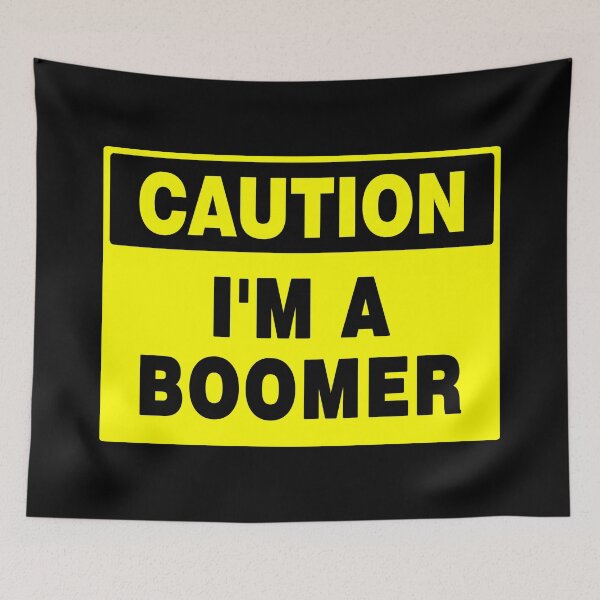 Item preview, Caution I'm A Boomer Yellow Sign designed and sold by AASparksDesigns.